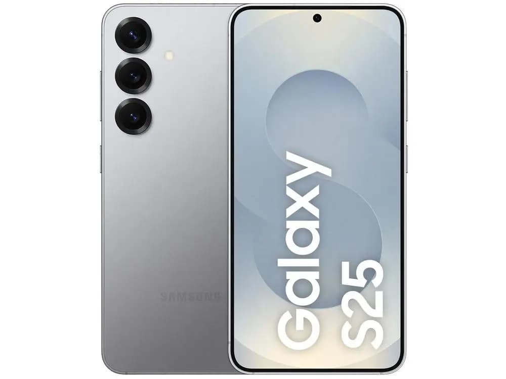 Samsung Galaxy S25 5G 256GB Galaxy AI Prata 6,2" 12GB RAM Câm Tripla 50+12+10MP Bateria 4000mAh Dual Chip