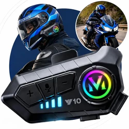 Fone De Ouvido Para Capacete Intercomunicador Bluetooth Woosh