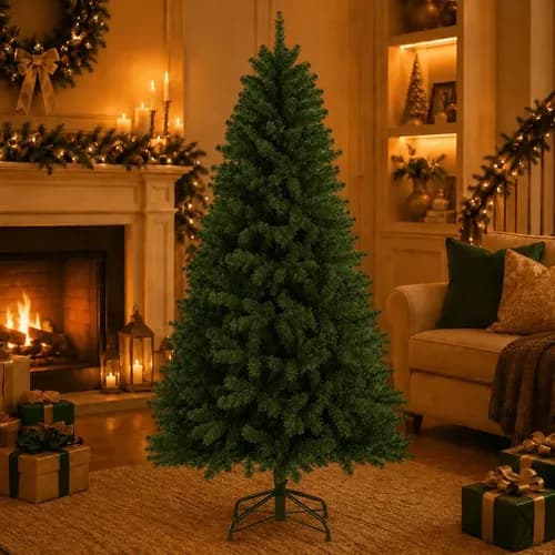 Árvore De Natal Verde Luxo 150 500 Galho Pé De Ferro Dekasa