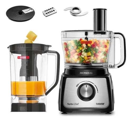 Multiprocessador Mondial Mpn-01-b Preto 127v