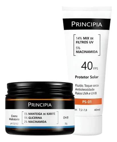 Principia Kit Hidratação E Proteção Ch-01 + Ps-01 Fps 40 Todo Tipo De Pele Dia/noite