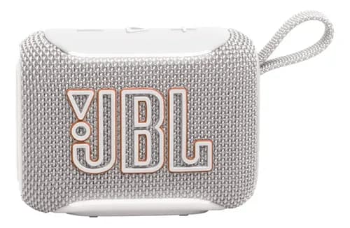 Caixa de Som JBL Go 5 Bluetooth, 4,8W RMS, Portátil, Auracast, Bateria até 10h, À Prova D’água e Poeira, IP67, Branca – JBLGO5WHTBR
