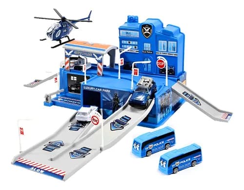 Pista de Carrinhos Maxi Toys Polícia 48x36cm