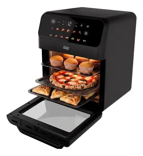 Air Fryer Oven 11 Litros Wap Waod4 Grey Stone Painel Digital 11 Funções 127V