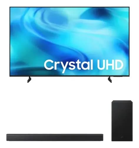 Combo Samsung Smart TV 58 Crystal UHD 4K 2026 + Soundbar Samsung HW-B450F