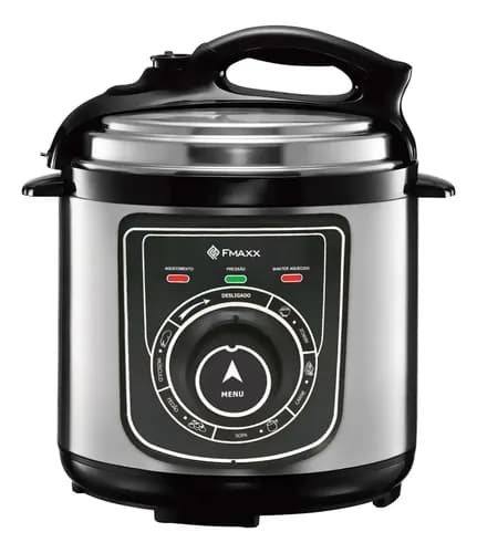 Panela De Pressão Elétrica Fmaxx Chef 4 Litros 800w Prateado 60hz