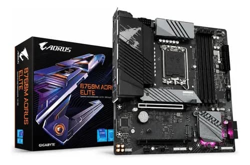 Placa Mãe Gigabyte Intel 1700 B760M Aorus Elite 4x DDR5 MATX