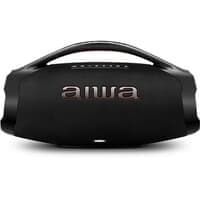 Caixa de Som AIWA Boombox BBS-01-B, 200W, IP66 com Alça, 30H de Bateria, Bluetooth, TWS