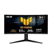 Monitor Gamer Curvo ASUS TUF 34″, Ultrawide, WQHD, 250Hz, 0.5ms, Fast VA, 1500R, 130% sRGB, FreeSync Premium, Altura Ajustável, Som Integrado, Preto – VG34WQML5A