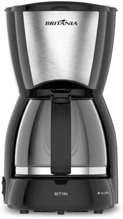 Britânia Cafeteira BCF19 Inox 18 Cafezinhos Jarra de Vidro 550W 127V