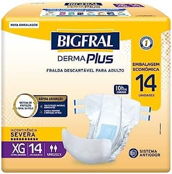 Fralda Bigfral Derma Plus Econômica XG 14 Unidades