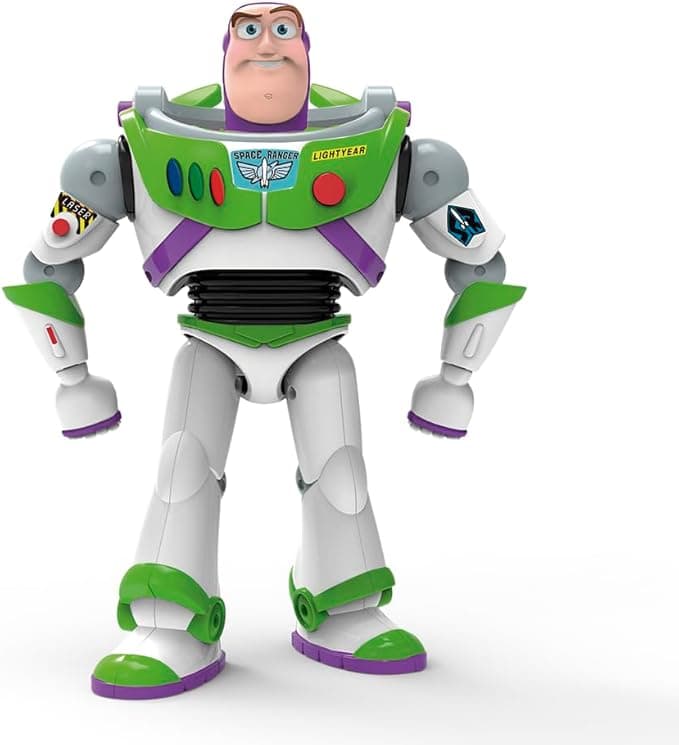 Boneco Buzz Lightyear Toy Story com Luz e Som Original Toyng 30cm Articulado com Frases em Português – Brinquedo Interativo Infantil - Disney Pixar