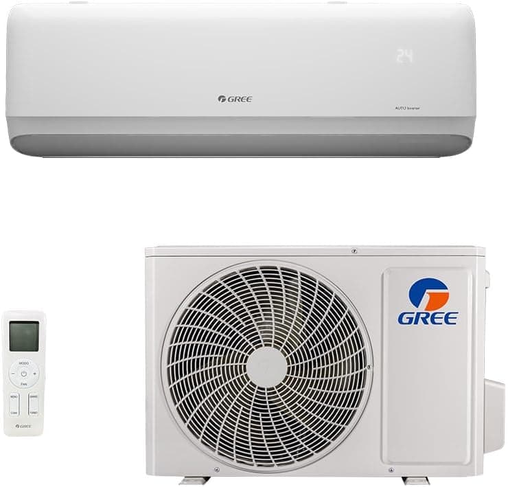 Ar-Condicionado Split Hi Wall Inverter Gree G-Side 9000BTU/h Quente e Frio GWH09ATBXB-D6DNA3B/I Branco