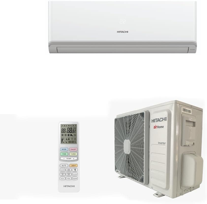 Ar Condicionado Split Hi Wall Inverter Hitachi AirHome 12.000 BTUs Quente e Frio 220V