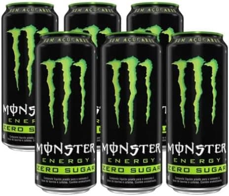 Pack de Monster Energy Zero Açucar - 6 unidades de 473ml