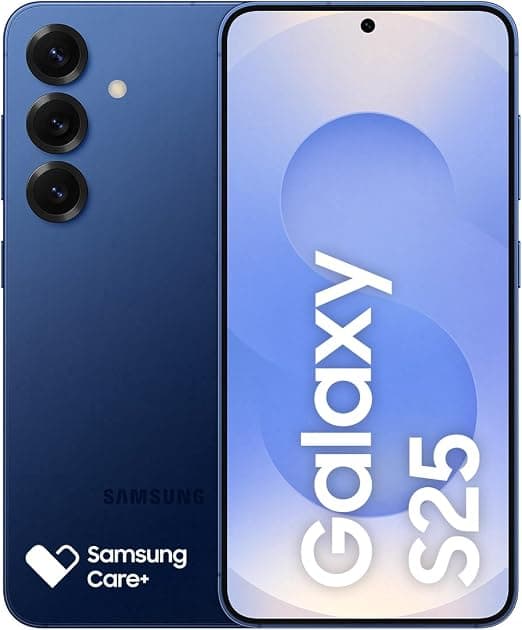 Celular Samsung Galaxy S25 5G, 256GB, 12GB RAM, Câmera Tripla de 50+12+10, Tela Grande de 6.2", Azul Marinho