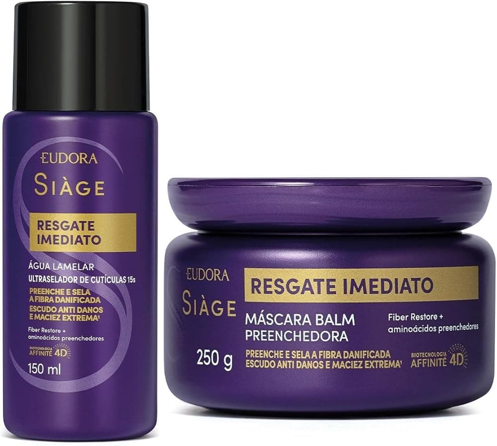 Combo Siàge Resgate Imediato Tratamento Máscara 250g + Água Lamelar 150ml