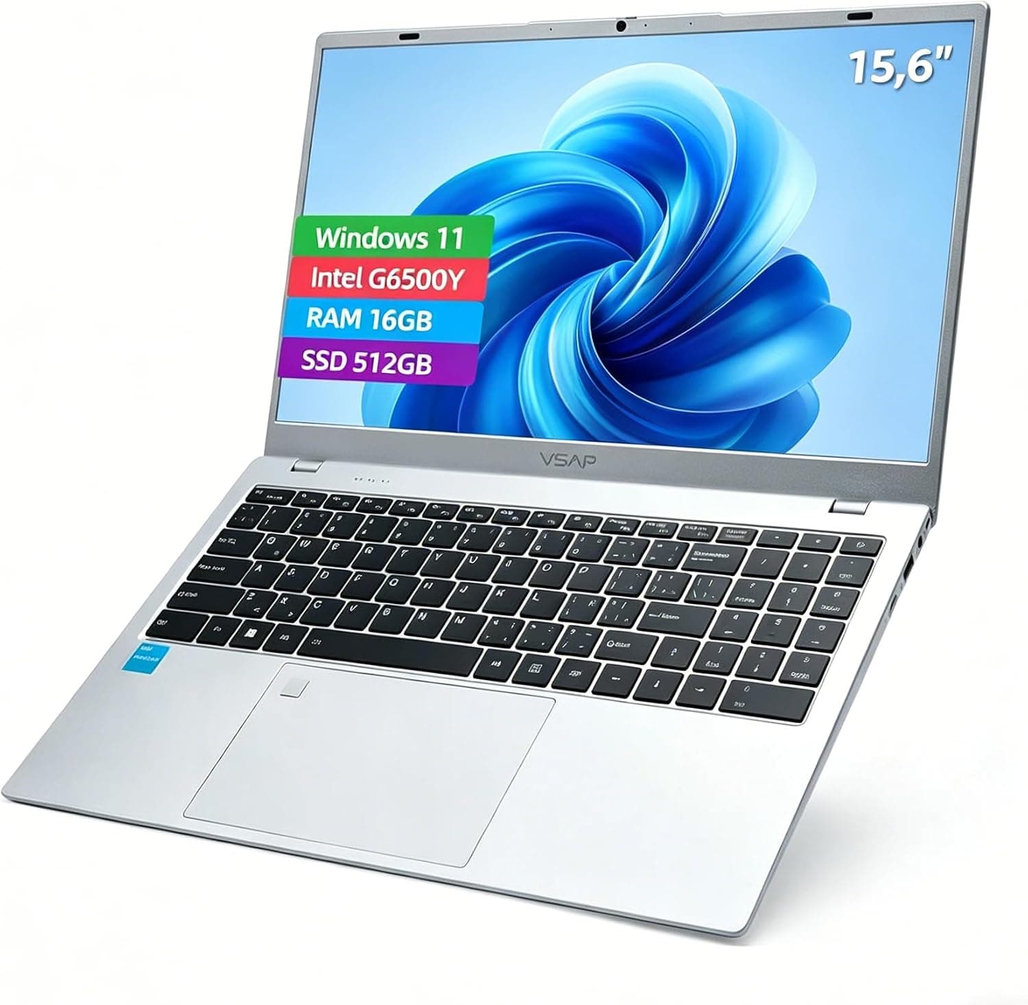 Notebook Intel G6500Y 16GB SSD 512GB Win11 Pro 15.6in
