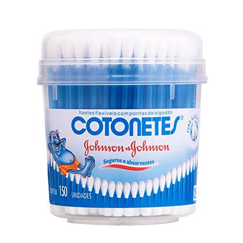 Cotonetes de Algodão com Hastes Flexíveis Pote 150 Unidades