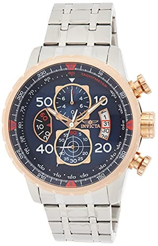 Invicta Relógio Masculino Aviador Analógico De Quartzo Japonês
