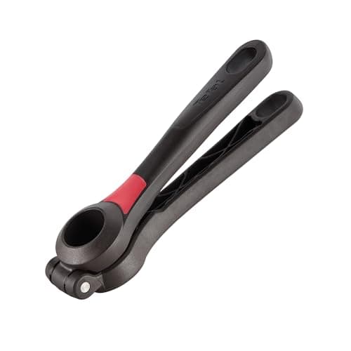 Espremedor de Alho Tefal Ingenio, Preto e Vermelho, com Sistema de Pressão Eficiente – Mais Facilidade, Força e Praticidade no Preparo