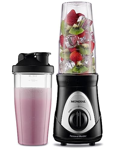 Personal Blender, Mondial, Preto/Prata, 300W, 220V - DG-01
