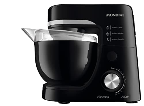 Batedeira Planetária, Mondial, Preto, 700w, 110v - Bp-03-b