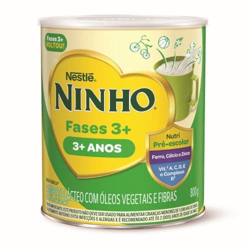 Ninho Composto Lácteo Fases 3+ 800g