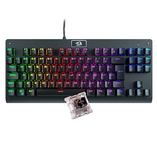 Teclado Mecânico Gamer Redragon Dark Avenger K568-2 Rgb Switch Brown