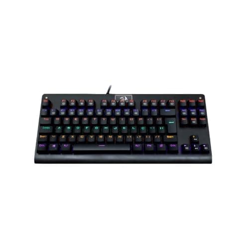 Teclado Mecânico Redragon Dark Avenger Preto Iluminação Rainbow Switch Marrom K568R