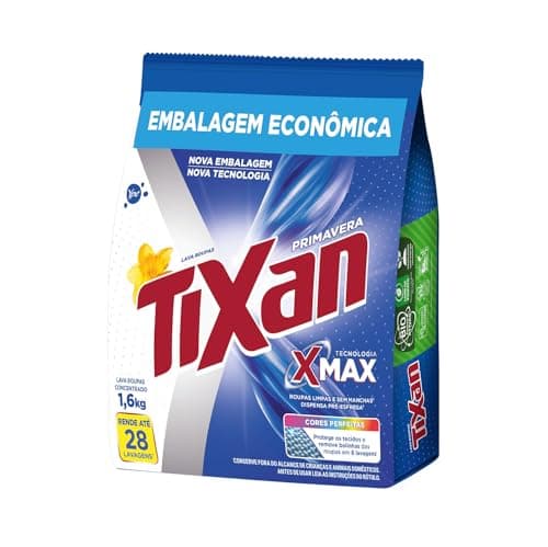 Ypê Lava Roupas em Pó Tixan Primavera Sachê 1,6Kg