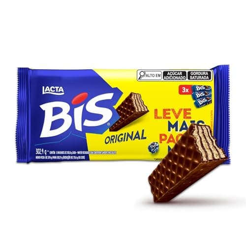 Bis Original Ao Leite - Kit Com 3 Unidades De 100,8g