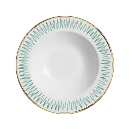 Conjunto C/ 6 Prato Fundo Miami Filete Ouro