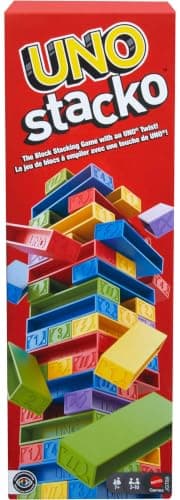 Jogo De Tabuleiro UNO Stacko Mattel Com 45 Blocos