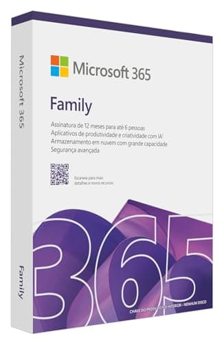 Microsoft 365 Family com Copilot + até 6TB de Armazenamento OneDrive (1TB por pessoa) 6 usuários - Word Excel Power