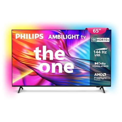 Smart TV Philips THE ONE 65″ 4K Ambilight 144 Hz, P5, DTS Play-Fi, FreeSync, Dolby Vision e Atmos, 40W RMS – 65PUG8929/78
