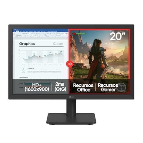 Monitor Gamer LG 20" 20U401A-B - 75hz 2ms UHD LED TN HD+