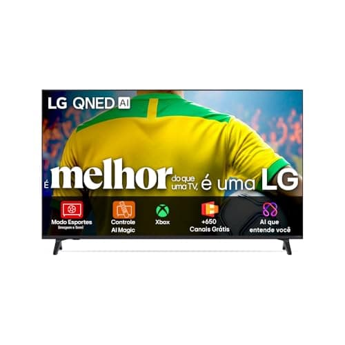 Smart TV 4K 65" LG QNED73 Portal de Games Processador AI 7 Ger8 4K Super Upscaling Google Cast Integrado Controle AI M
